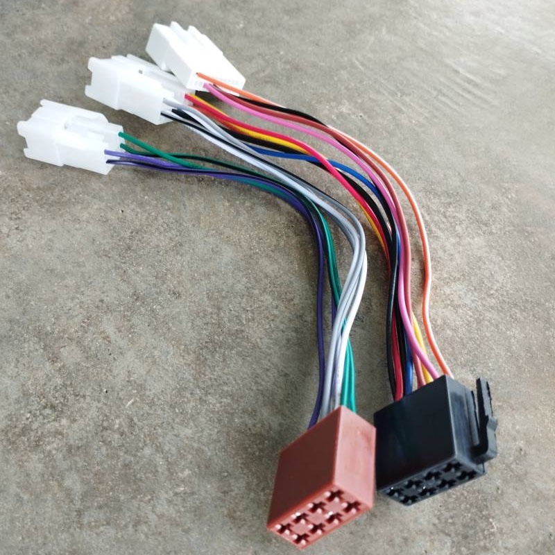 Dây Cáp Âm Thanh ISO 20 Pin Chuyên Dụng Cho Xe Hơi TOYOTA / PERODUA