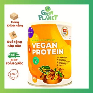 Bột đậu hạt rau củ Vegan protein thực vật 420g không đậu nành