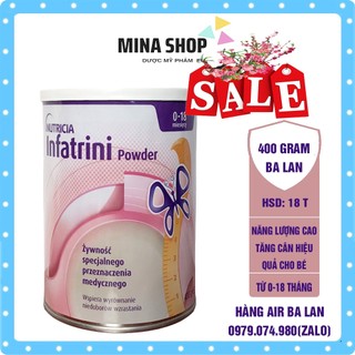 Infatrini Sữa béo Năng lượng cao tăng Cân Cho Bé hộp 400g