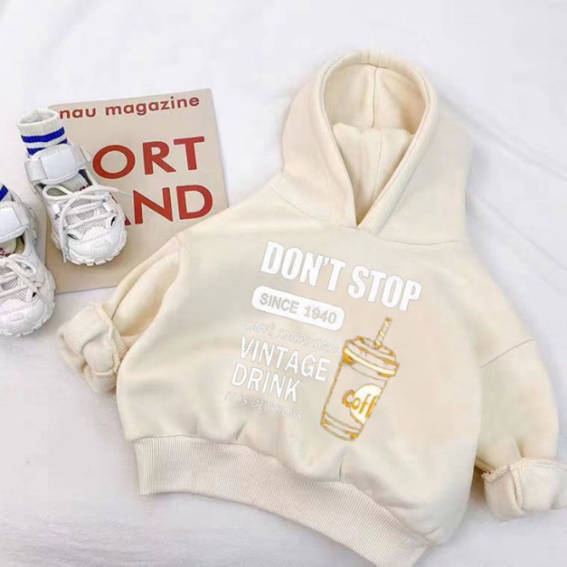 Áo Hoodie Nhung Thời Trang Thu Đông Dành Cho Bé Trai Và Bé Gái