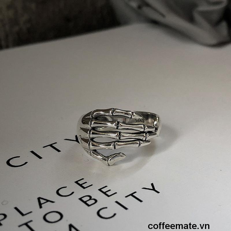 ⚡Nhẫn hợp kim hình xương bàn tay độc đáo sành điệu