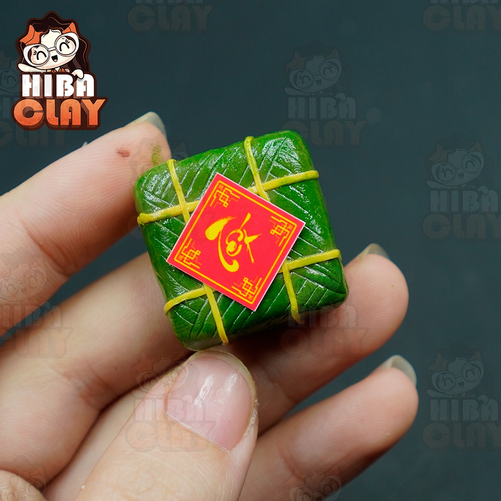 Bánh chưng, bánh tét Mini Food, đồ ăn tí hon , đồ ăn mini mô hình cho búp bê DIY