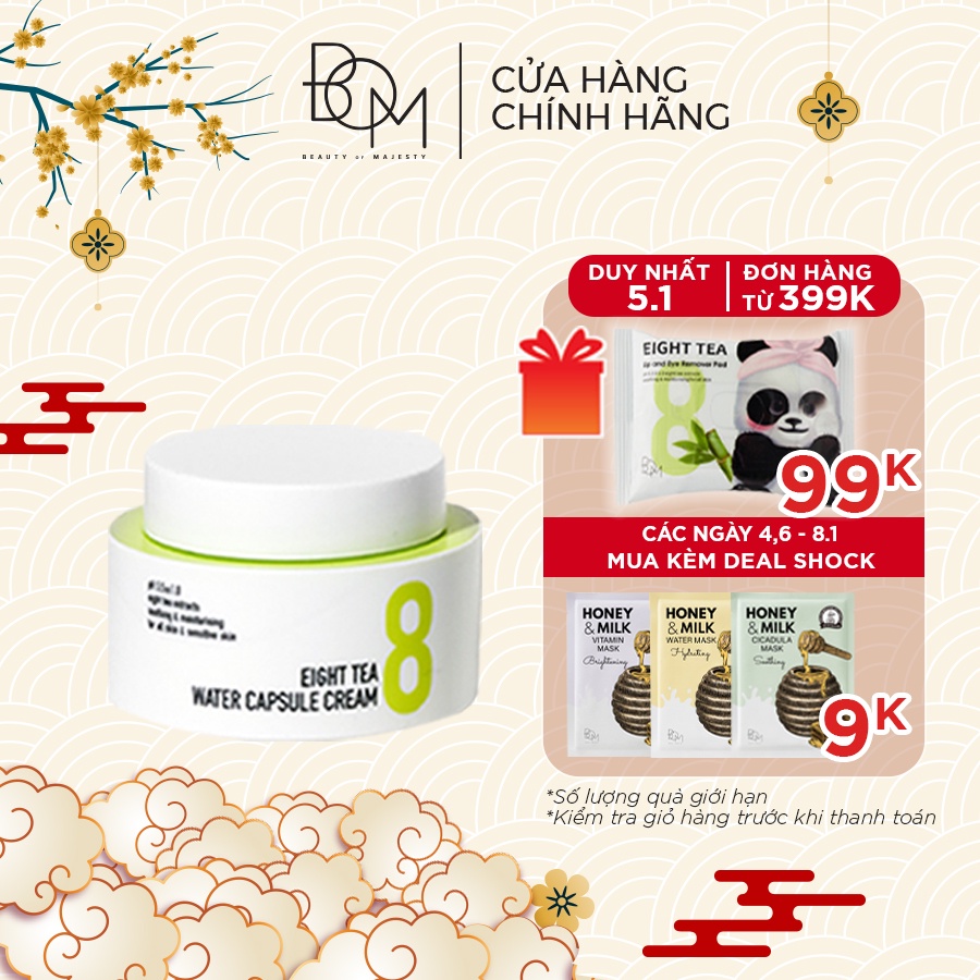 Kem Dưỡng Cấp Ẩm Phục Hồi Da BOM Eight Tea 50g