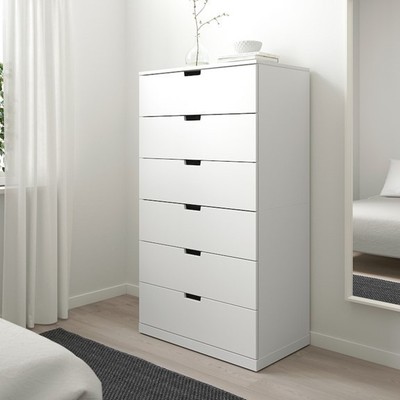 BANALDO, Tủ đựng đồ lưu trữ 6 tầng DRA_014, 80x47x143cm, tủ gỗ Scandi Home