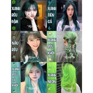 Thuốc nhuộm tóc màu Xanh Rêu, Xanh Lá Hàn Quốc | Thuốc Nhuộm Tóc Money21.st