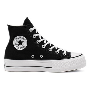 Giày conversse chuck taylor lift canvas black/egret hi top/cao cổ 560845c