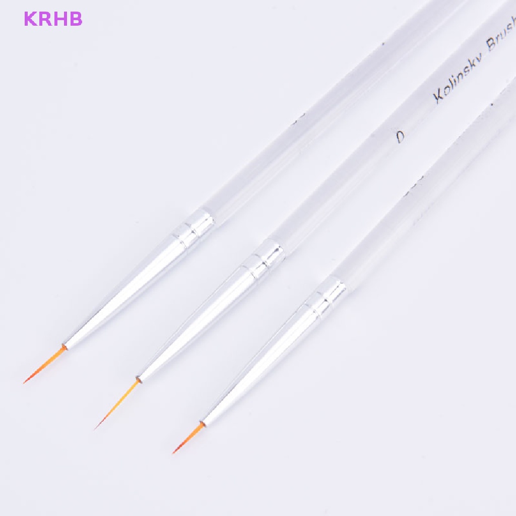 Set 3 Cọ Vẽ Trang Trí Móng Tay Nghệ Thuật DIY Mới