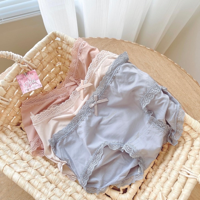 Set 3 quần lót thun lạnh viền ren