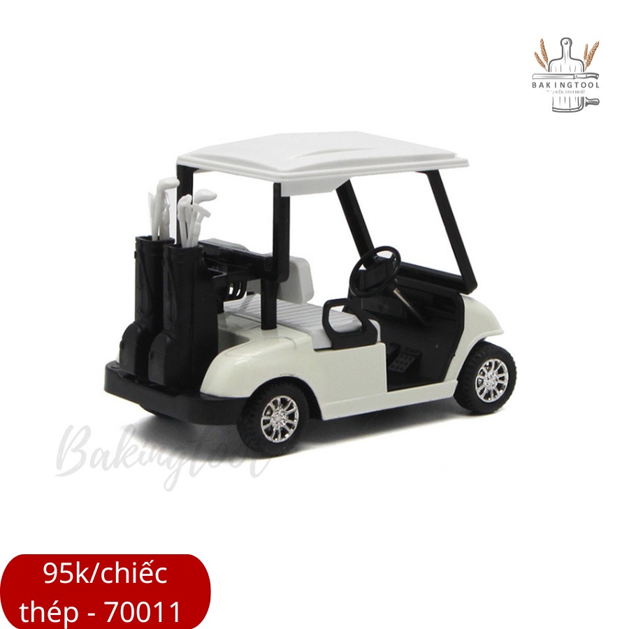 SP070011 - Trang trí bánh mô hình xe golf TRẮNG cao cấp