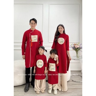 Áo dài gia đình đón tết