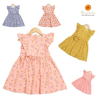 Váy bé gái chất thô-kate, đầm bé gái size 2-12 tuổi, đầm trẻ em BONGKIDS có nhiều màu