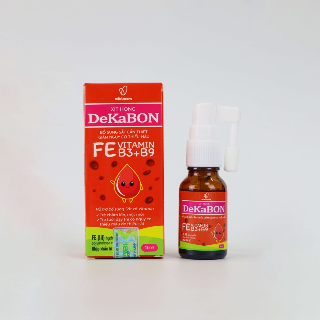 Dekabon fe vitamin b3 b9 15ml mini pum phân phối chính hãng - ảnh sản phẩm 4