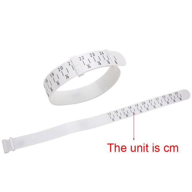 1 Dụng Cụ Thước Đo Kích Cỡ Vòng Đeo Tay Bằng Nhựa Tùy Chỉnh DIY