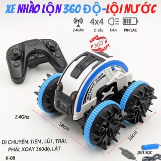 Xe địa hình 2 Cầu điều khiển nhiều chức năng: xoay, drift, chạy ngang, nhạc đèn