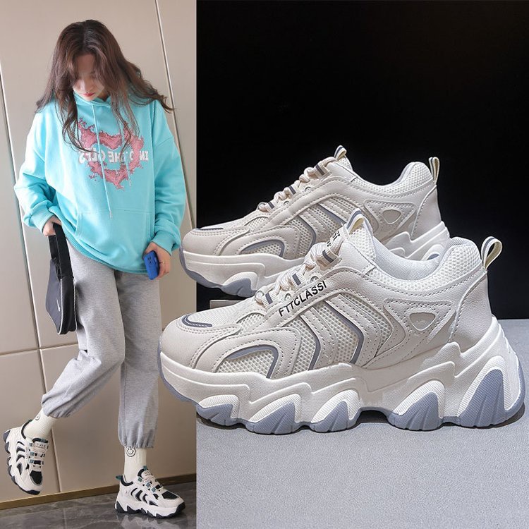 ISAHINI Giày Thể Thao Đế Cao Thoải Mái Thời Trang 2023 Cho Nữ 0223010704