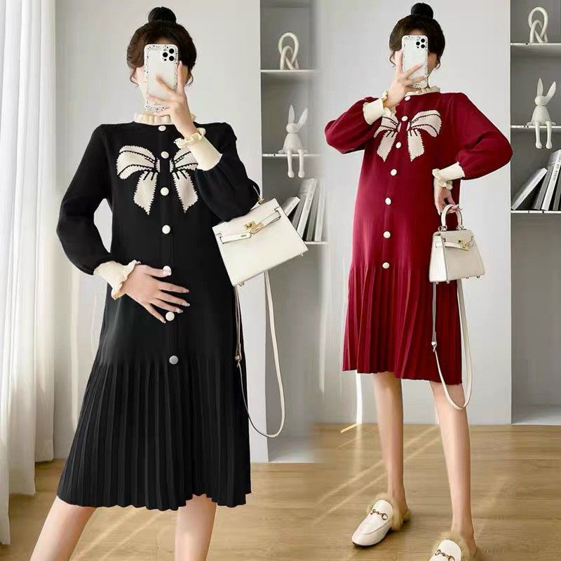 Váy bầu len thu đông