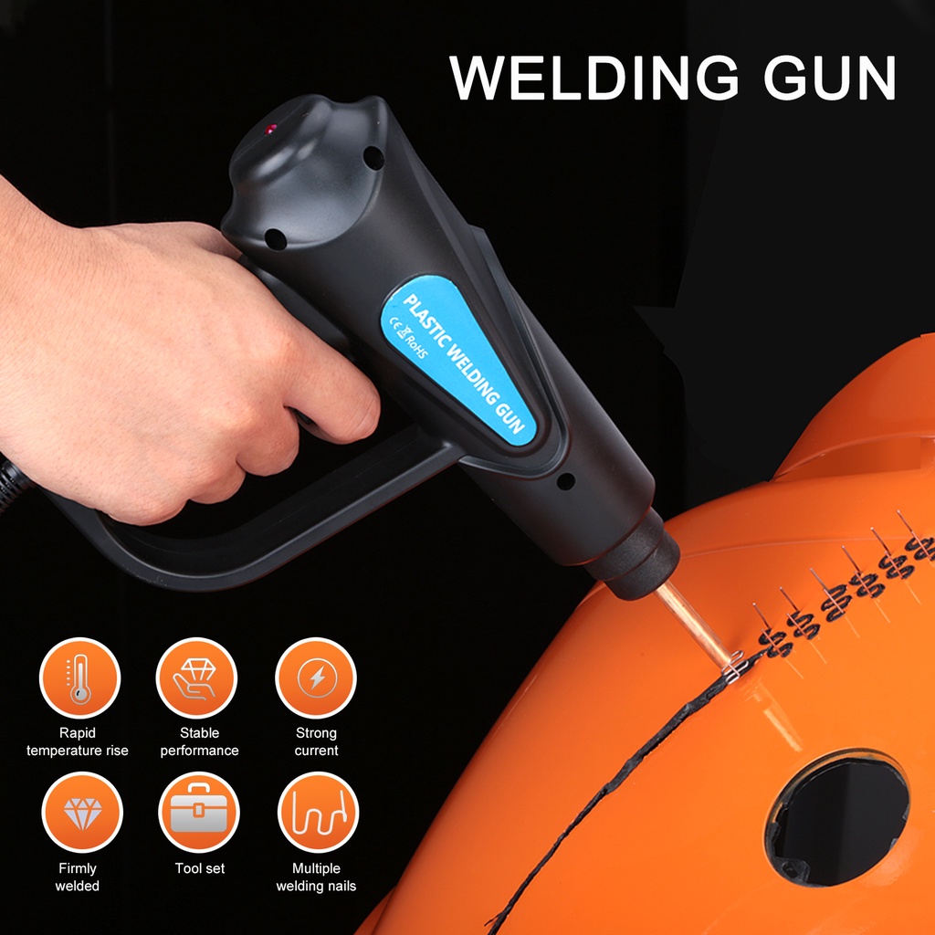 Máy Hàn Nhựa 70W 4 Loại Phẳng Ngoài/ Bên Ngoài/ Bên Ngoài/ Một Bên/ Quạt/ Súng Hàn Sửa Chữa