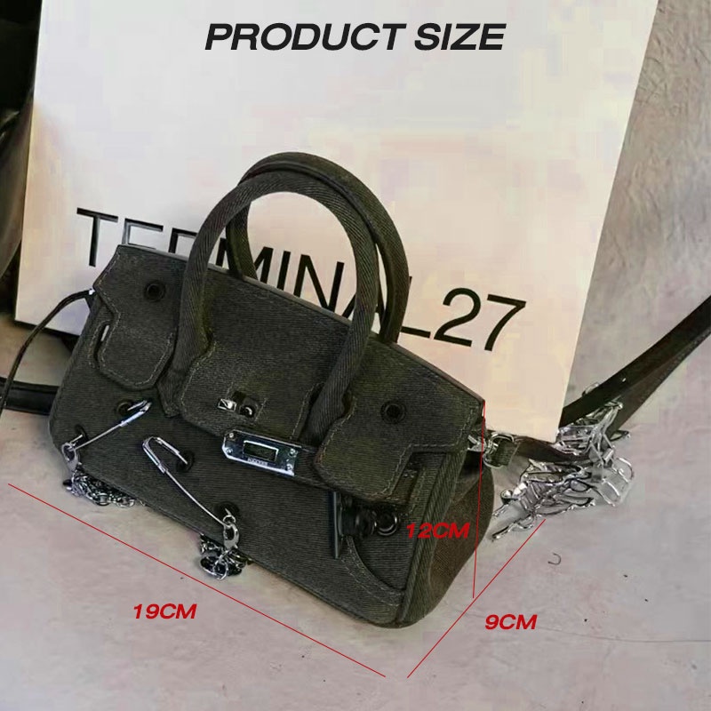 Mischa Túi Đeo Chéo Vai Di Động Thời Trang Mới Mẻ niche Y2K Bạch Kim Dễ Phối Đồ Cho Nữ