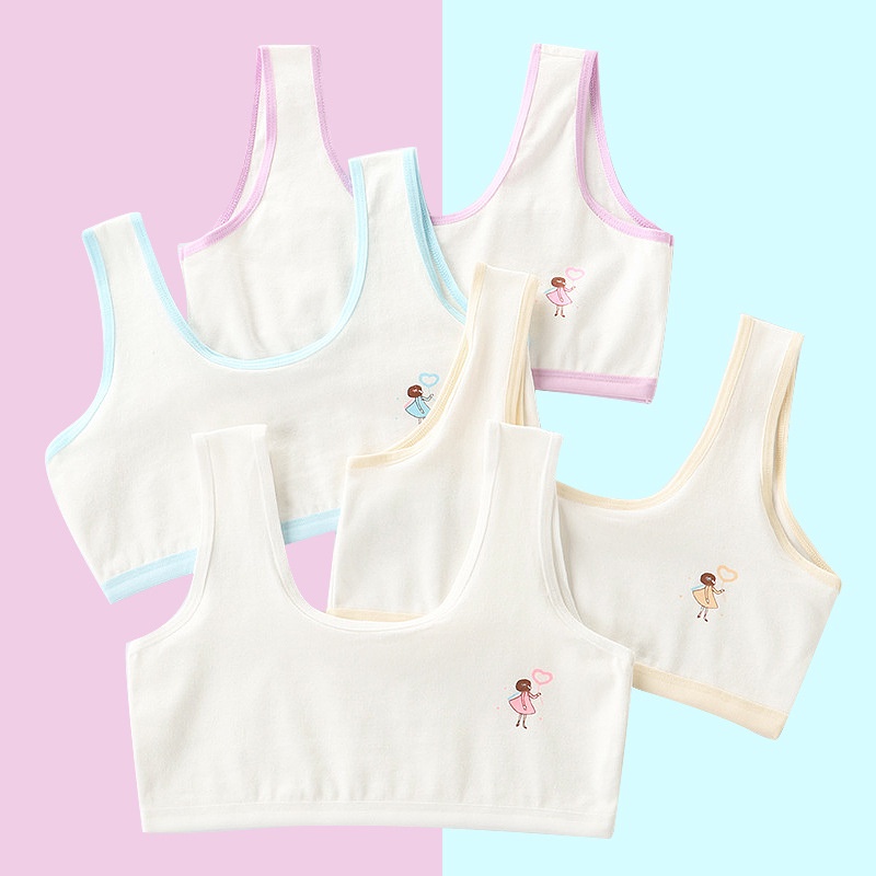 Áo lót trẻ cho bé gái tuổi dậy thì áo ngực học sinh cấp 1 cấp 2 bra trẻ em từ 20 đến 52kg