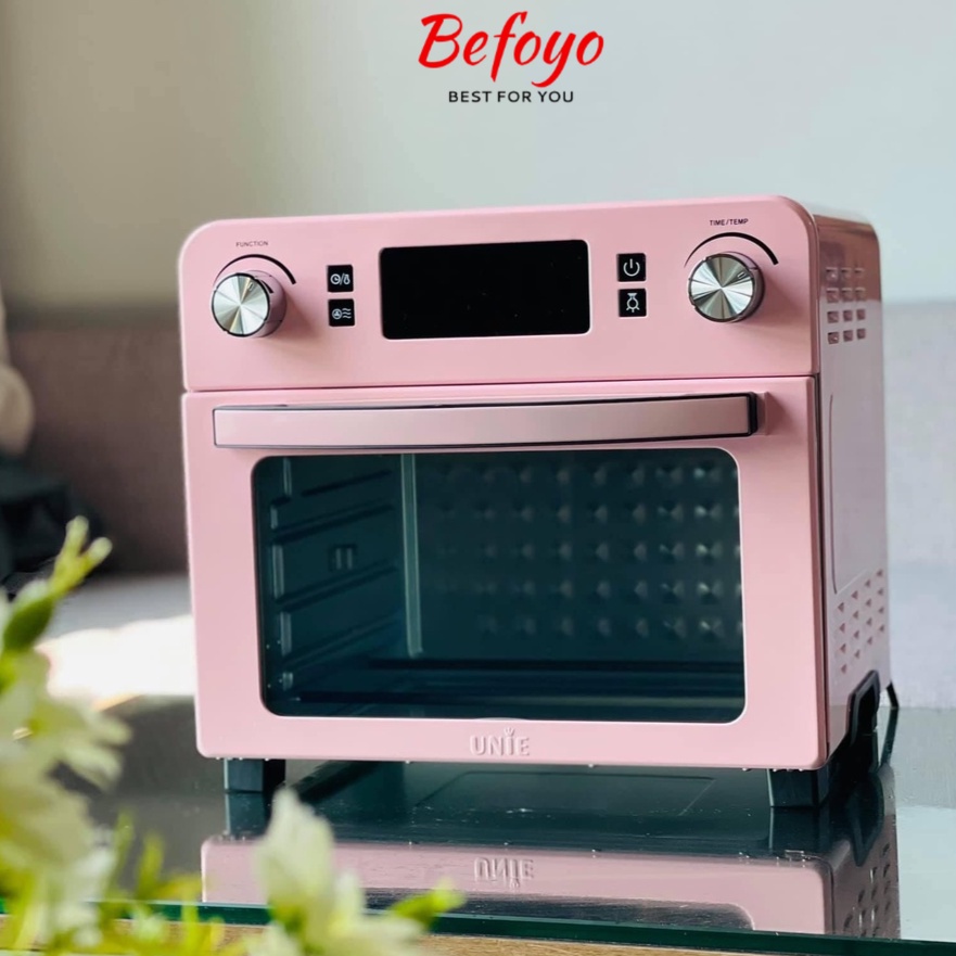 Lò nướng kiêm nồi chiên không dầu UNIE Q36 - Q37 1700W, dung tích 25L, màu hồng - Hàng chính hãng