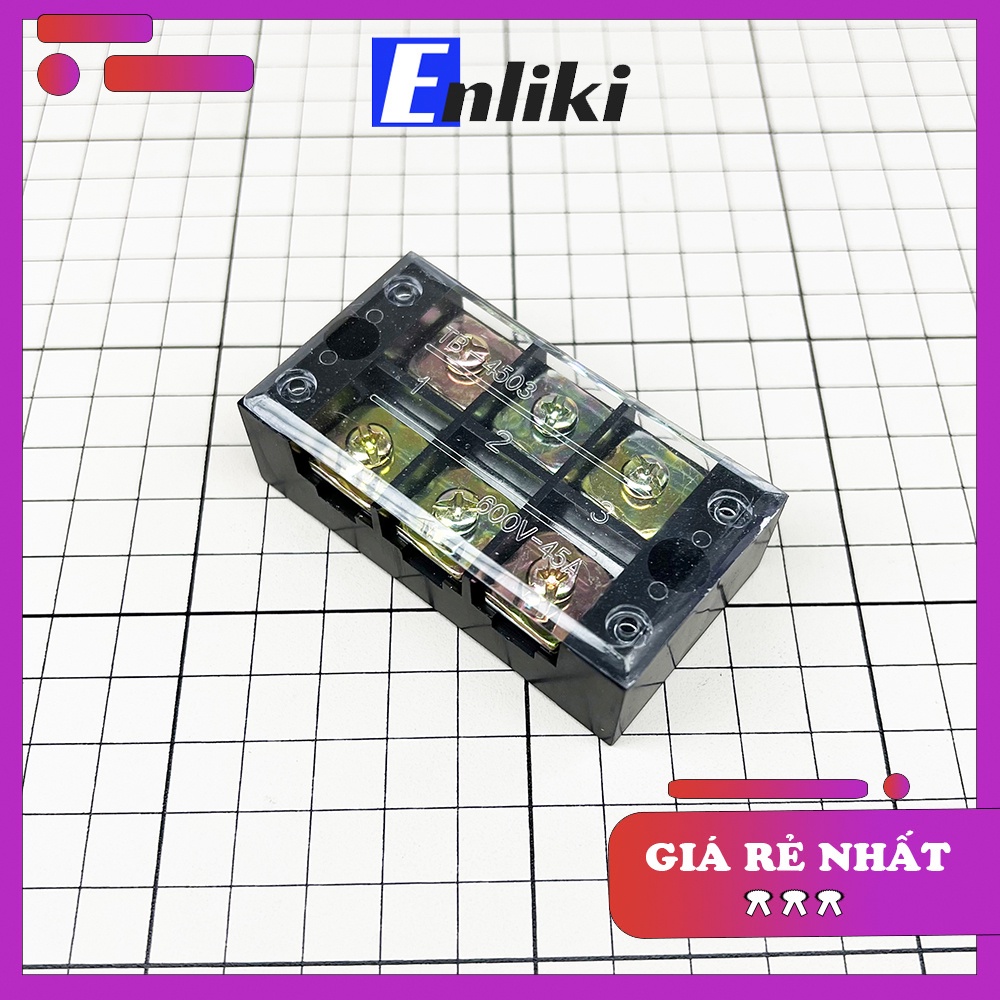 Cầu Đấu Domino 3P 45A 600V TB-4503