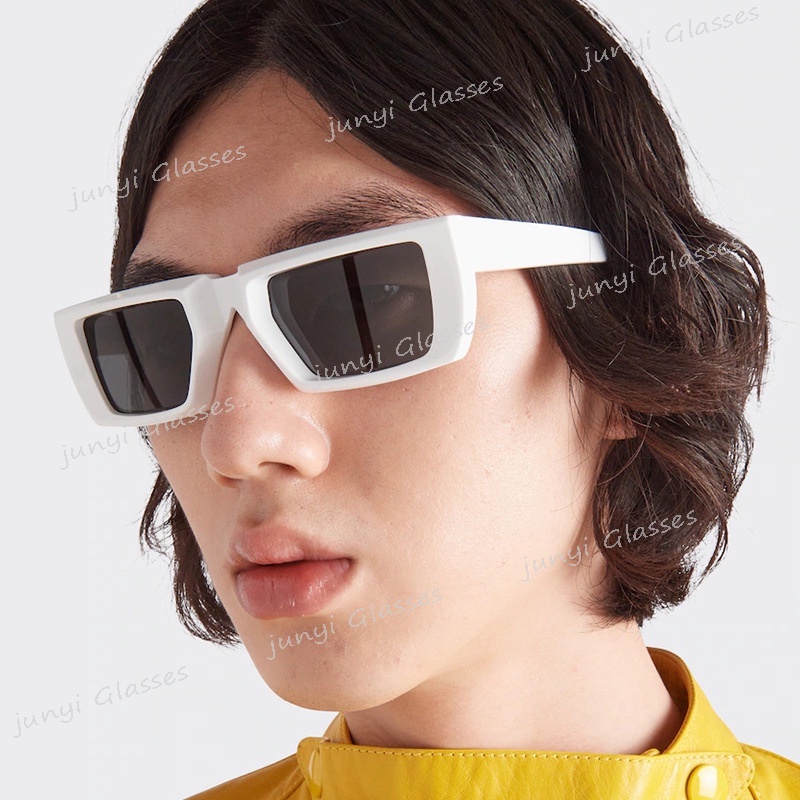 Kính Mát Gọng Vuông Nhỏ Phong Cách Thể Thao Âu Mỹ Thời Trang Cho Nam Và Nữ Y2K