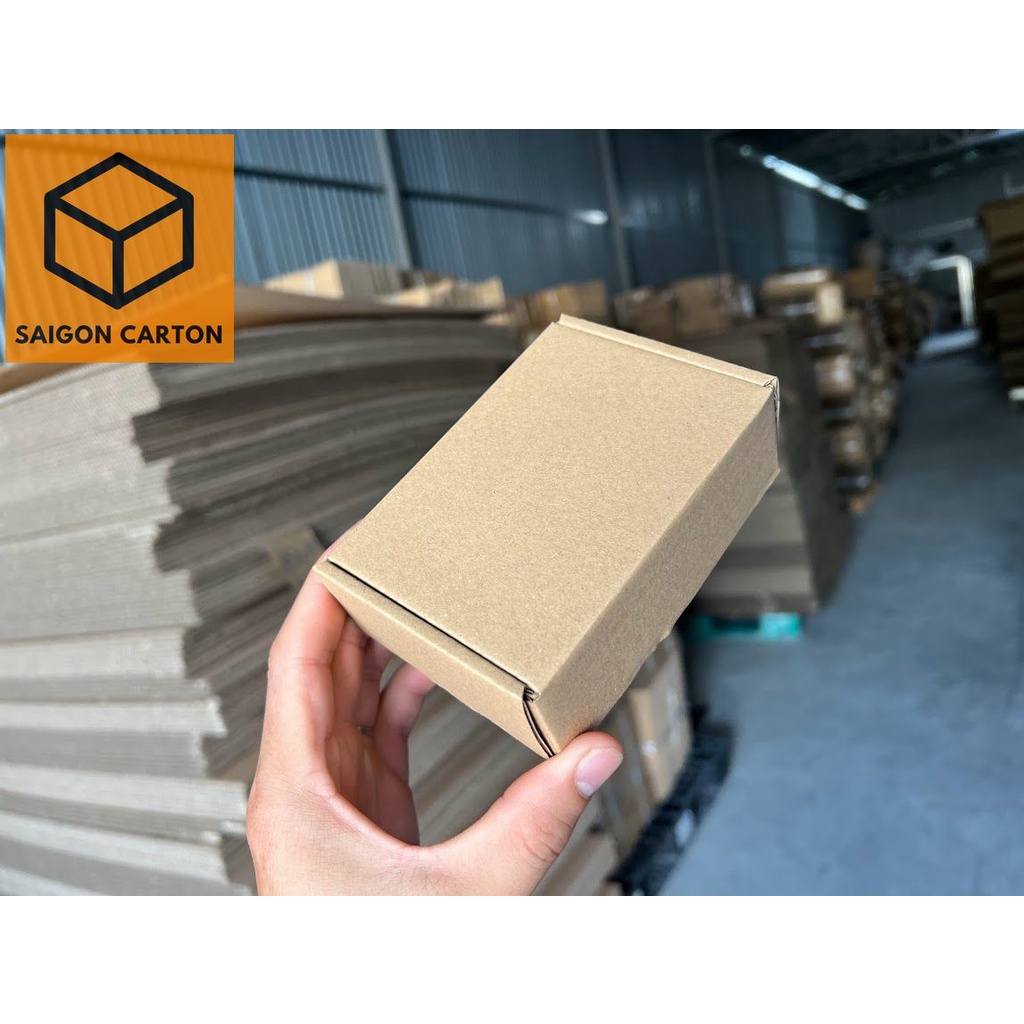 50 Hộp carton COD 15x8x8 nắp gài, nắp cài
