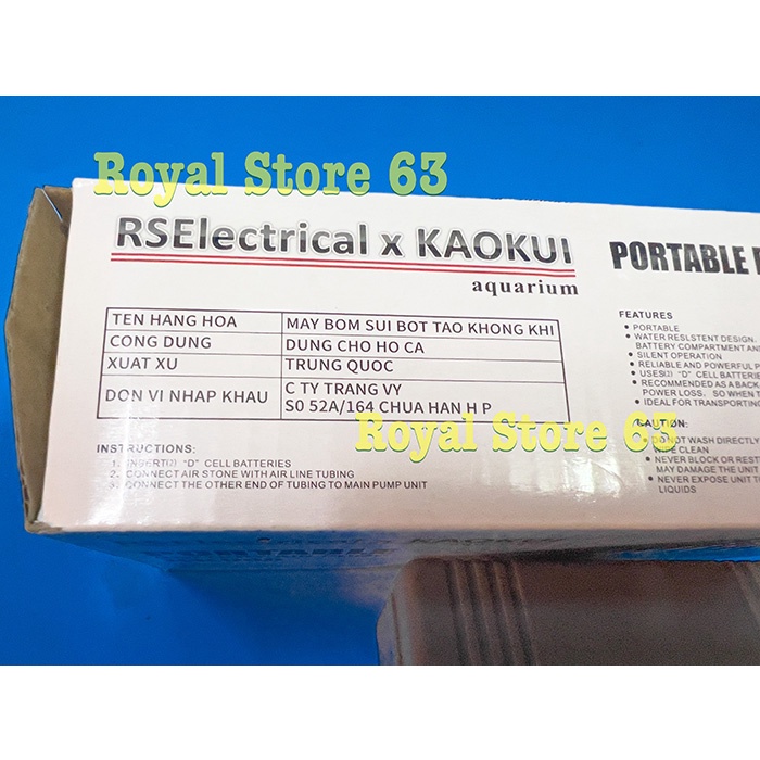 Kaokui KK-960 máy tạo oxy bằng pin cho bể cá cảnh