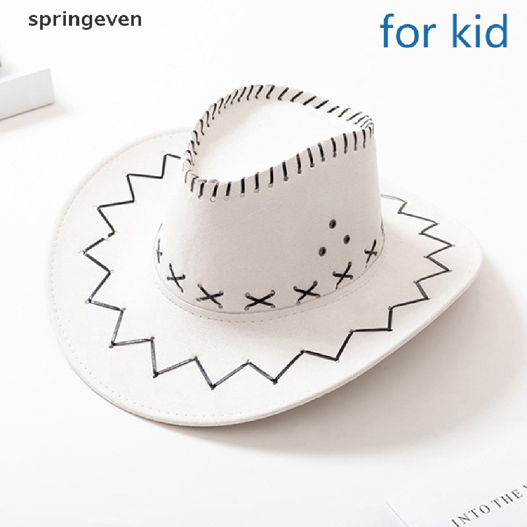 Mũ Cao Bồi Giả Da Rộng Vành Cho Nam Nữ