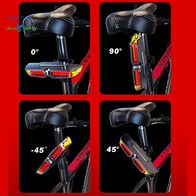 Đèn Đuôi Xe Đạp 20 Bóng Led Tín Hiệu Xi Nhan Chống Nước Sạc Usb