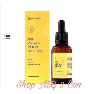 Vitamin D3k2 mk7 Nutrivitity nội địa Anh Quốc Uk