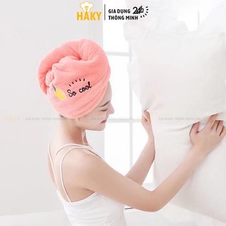 Khăn quấn tóc COONGKIDS  lau khô, ủ tóc đa năng