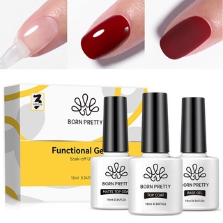 Set 3 gel sơn móng tay born pretty nhanh khô đa năng 10ml
