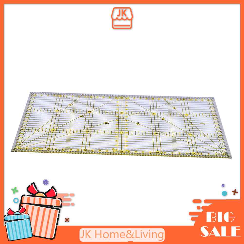 Thước Acrylic Trong Suốt 30X15Cm Chuyên Dụng May Vá