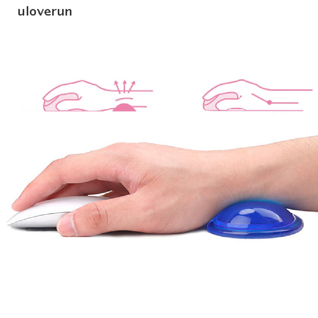 Đệm Silicon gel Đỡ Cổ Tay Khi Dùng Chuột Máy Tính Hình Trái Tim Thoải Mái Chất Lượng Cao uloverun