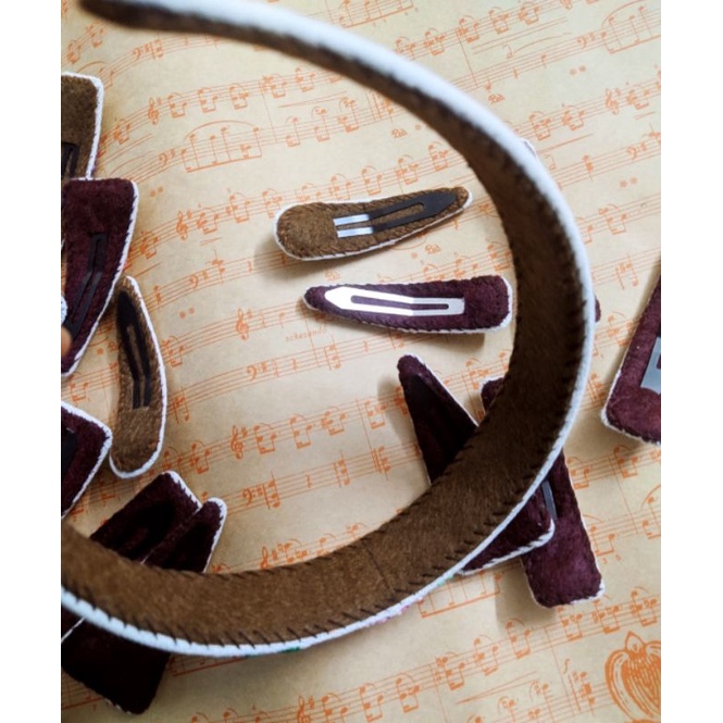 Băng đô bờm tóc, cài tóc thêu tay mặc áo dài 2,5cm