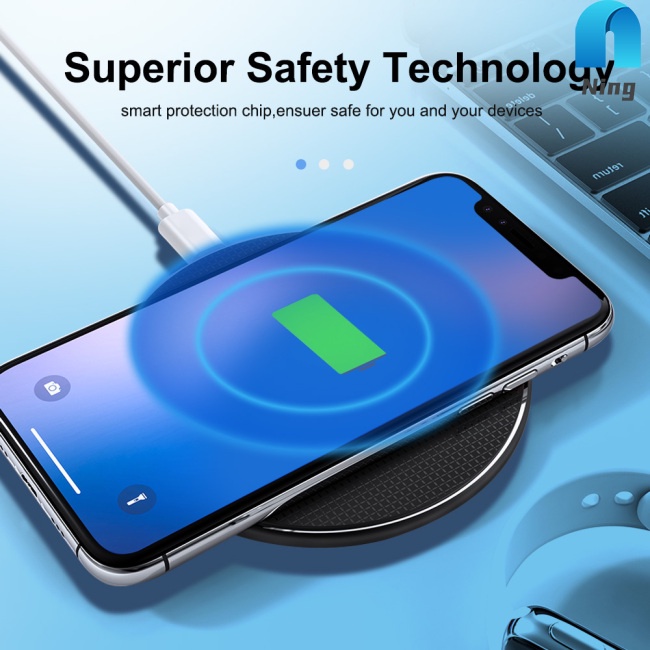 Đế Sạc Không Dây Bằng Hợp Kim Nhôm Siêu Mỏng