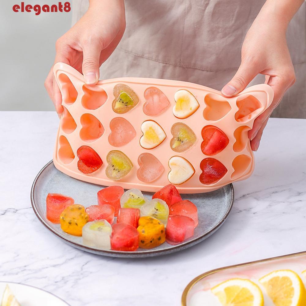 Khay Làm Đá / Chocolate 21 Ngăn Bằng Silicone Hình Vuông / Tròn / Trái Tim Sang Trọng DIY