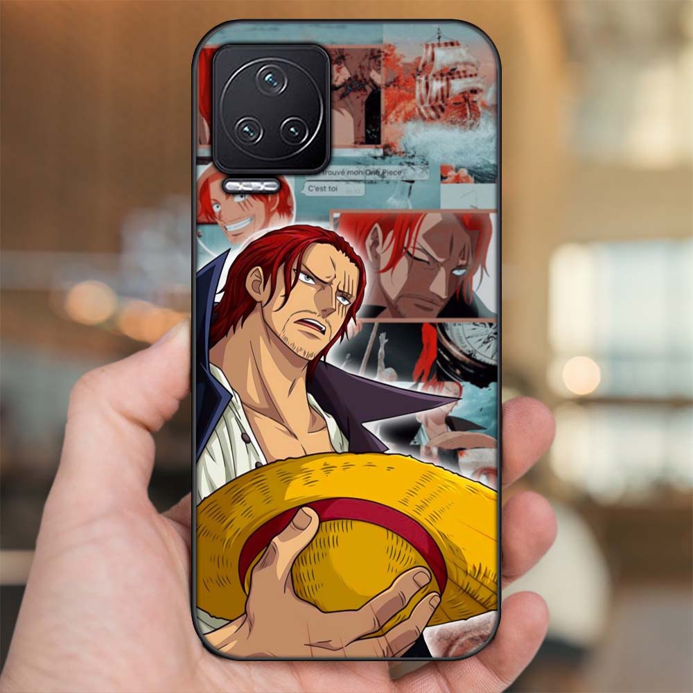 Ốp lưng Xiaomi Redmi K50 viền đen in hình Shanks One Piece Đảo Hải Tặc