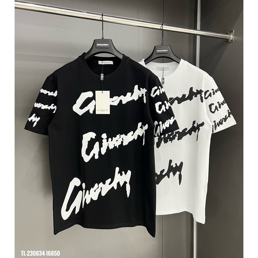 🔥Hot🔥Áo thun Givenchy in chữ thiết kế hot trend Nam nữ New 2023