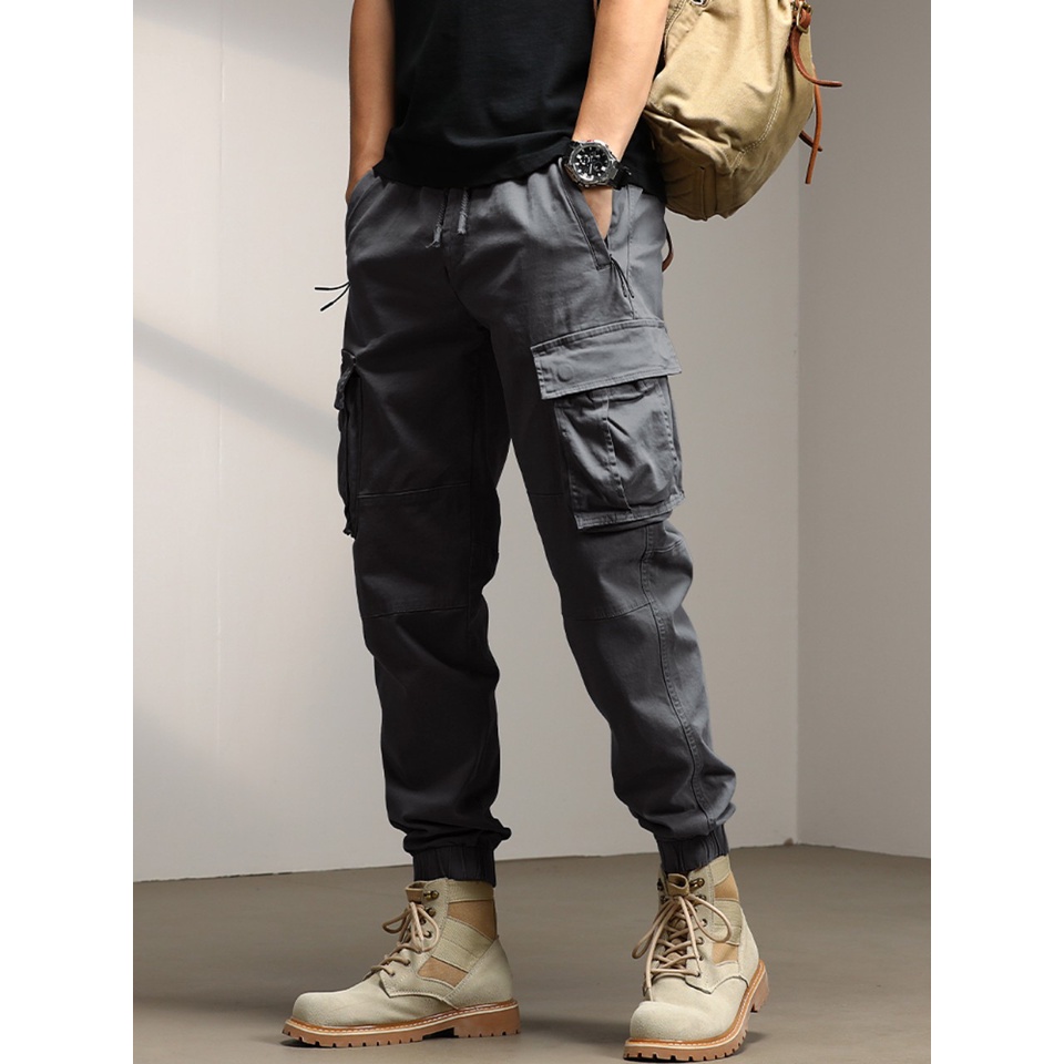 Jogger kaki lưng chun cao cấp co dãn 4 chiều cao cấp | BigBuy360 - bigbuy360.vn