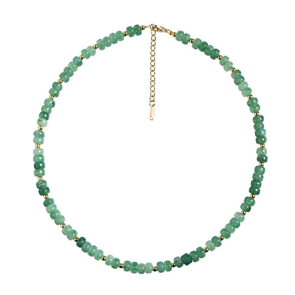 AROMA Vòng cổ Dạng Chuỗi Hạt Bằng Thép Không Gỉ y2k Thời Trang Cho Nữ