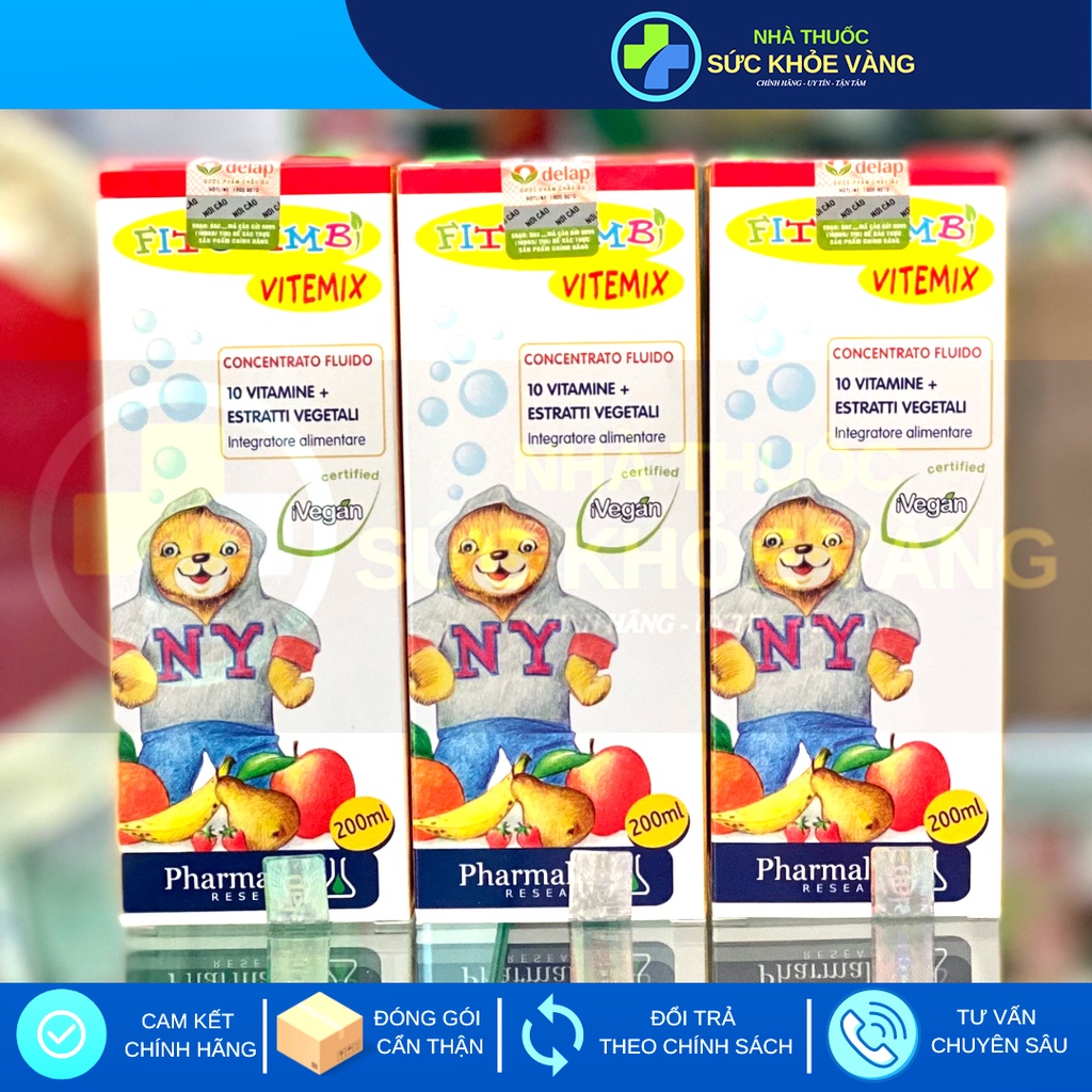 FITOBIMBI VITEMIX - Siro Uống Bổ Sung Vitamin Tổng Hợp và Khoáng Chất, Tăng Sức Đề Kháng, Giúp Bé Phát Triển Toàn Diện