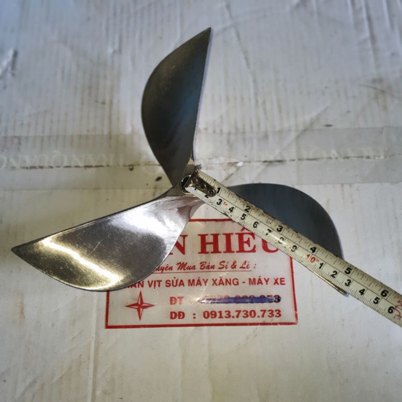 Chân vịt inox máy xăng honda 6.5 vangrua6.0 máy nhong  cam kết như hình giá sỉ