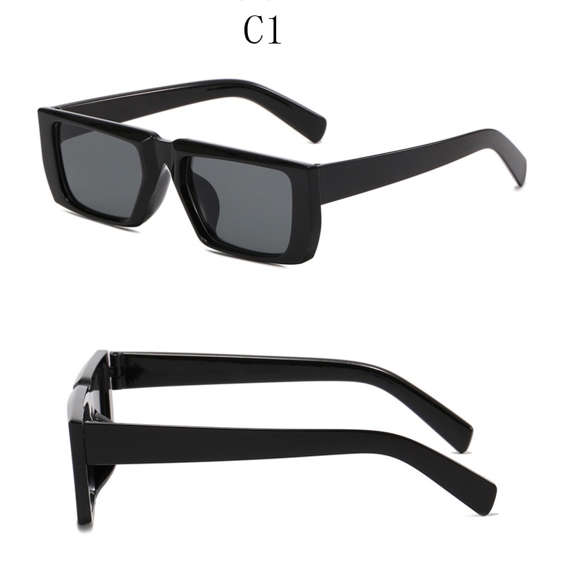 Kính Mát Gọng Vuông Nhỏ Phong Cách Thể Thao Âu Mỹ Thời Trang Cho Nam Và Nữ Y2K