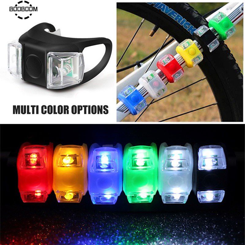Đèn Hậu Cảnh Báo Xe Đạp Đường Trường (Đèn Led, Đèn Ếch) Booboom