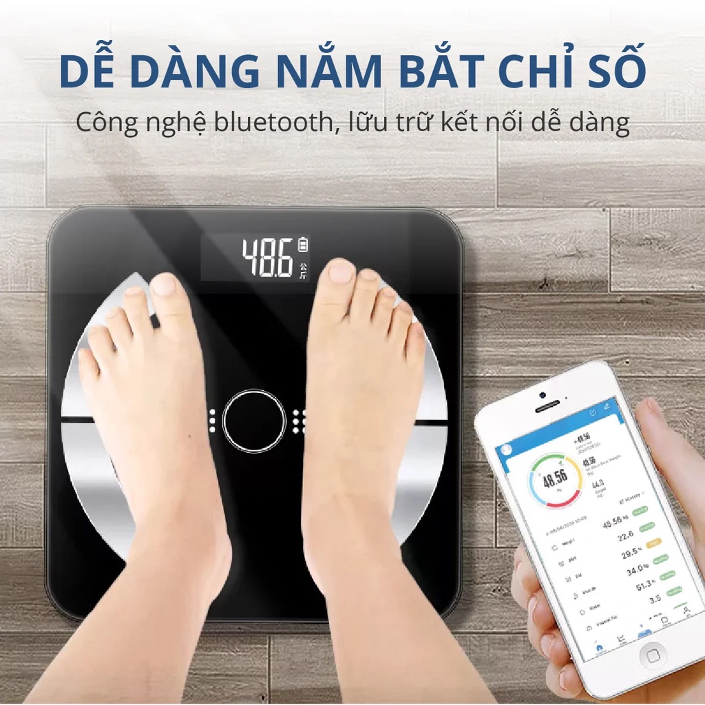 Cân thông minh phân tích các chỉ số cơ thể Kachi MK223 - Airbike Việt Nam phân phối chính hãng