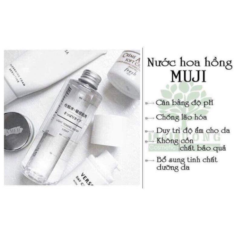 Nước Hoa Hồng Muji Light Toning Water Light se khít lỗ chân lông 200ml Nhật Bản | BigBuy360 - bigbuy360.vn