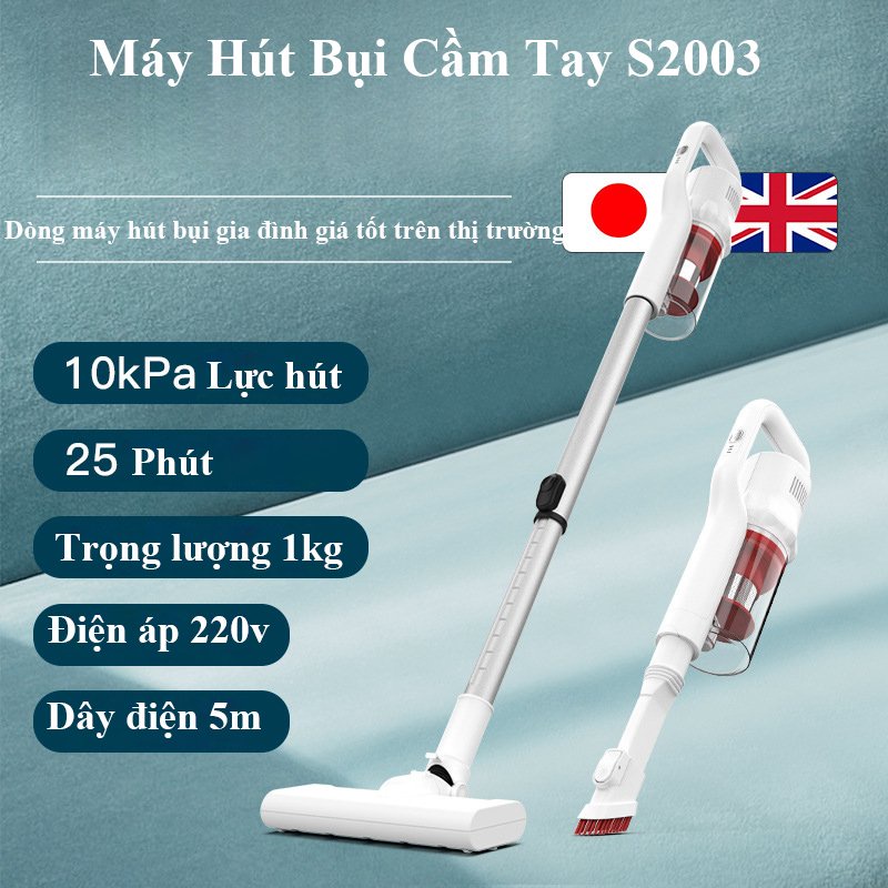 Máy Hút Bụi Cầm Tay RULAX SV-11 Công Suất 650W, Lực Hút 18Kpa (Màu Đen Đỏ)