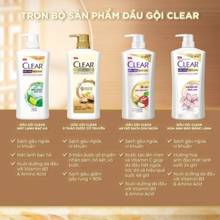 Dầu gội clear 630/900g